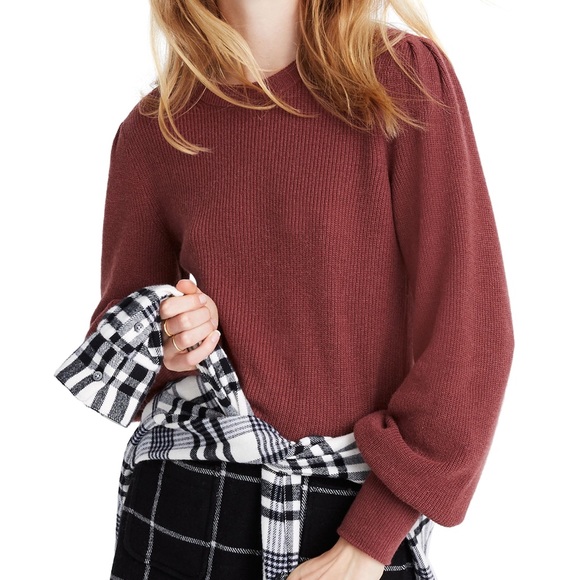 Madewell Sweaters - Madewell Baybrook Pullover Sweater in Dusty Plum